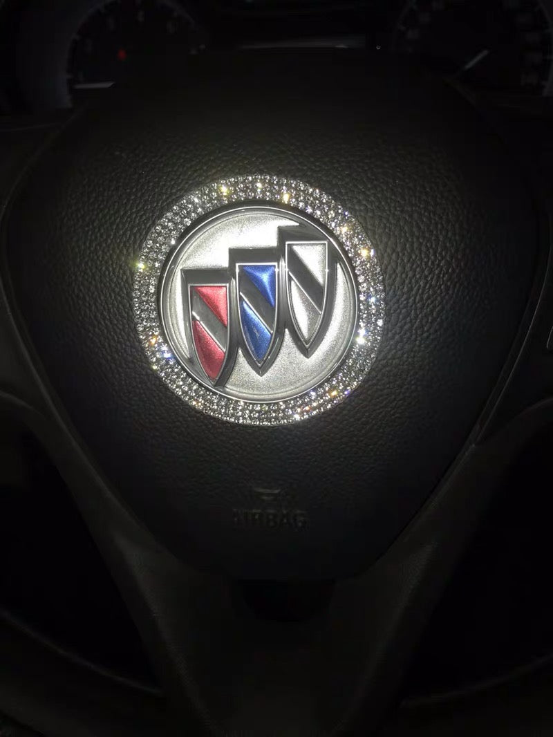 buick bling decal for steering wheel emblem