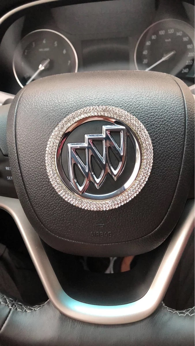 buick bling decal for steering wheel emblem