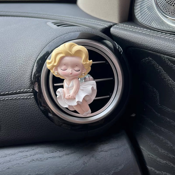 Cute Goddess marilyn Car Air Vent Decoration with Scent