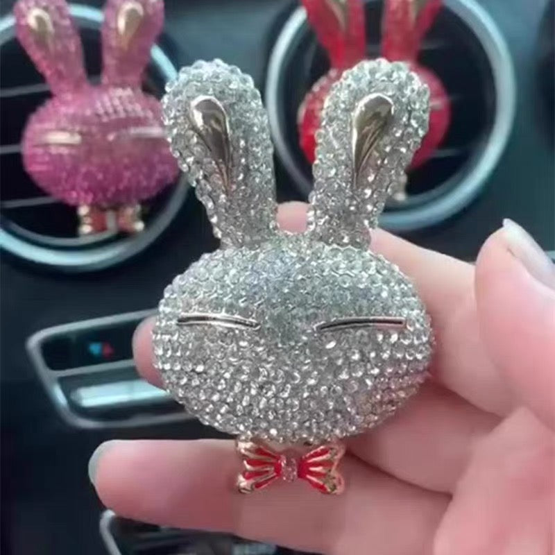 Bling Bunny Rabbit Car Air Vent Bling Decoration with Freshener
