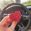Heart Shaped Red Rose Car Air Vent Decoration with Air Freshener Scent