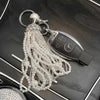 Pearl Bling Car Keychain Pendant with Rhinestones
