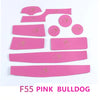 10 pcs set Cup and Gap Coaster for Mini Cooper New F55 F56 Bulldog LOGO Pink Blue Black