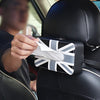 Mini Cooper Car Seat Back Tissue Box with Union Jack Checkers pattern