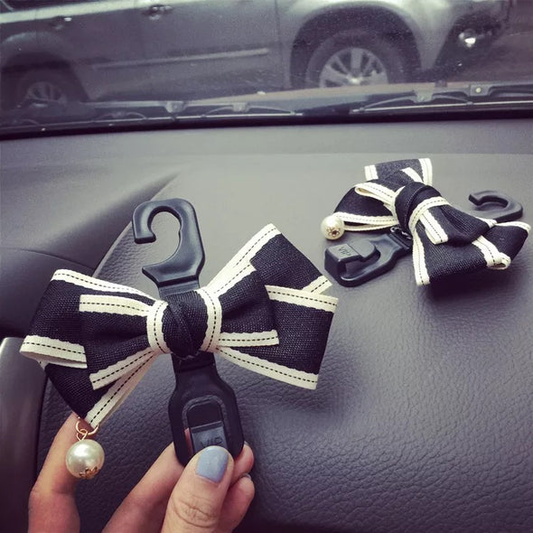 Car Seat Hooks Hanger for Girls with Cute bow (1 piece)