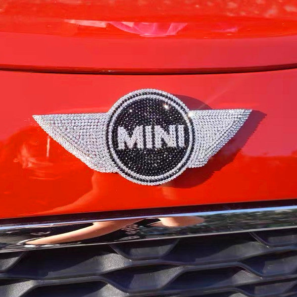 Bling MINI Cooper Grill Emblem Front or Rear LOGO Decal – Carsoda