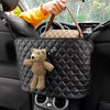 Car Handbag Holder Between Seats - with Teddy bear