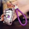 Bling Car Key Holder with Rhinestones for New BMW X5 X1 X6 525 530 730 740 Series