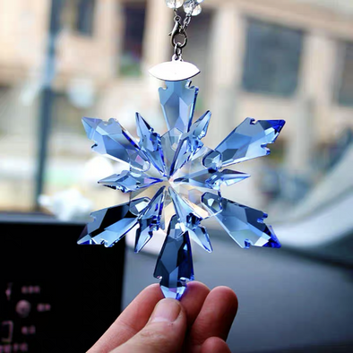 FROZEN Crystal Hanging Car Charm Mirror Ornaments-Bling Snowflake Pendant