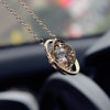 Bling Car Planet Charm Pendant - Universe Hourglass for Rearview Mirror
