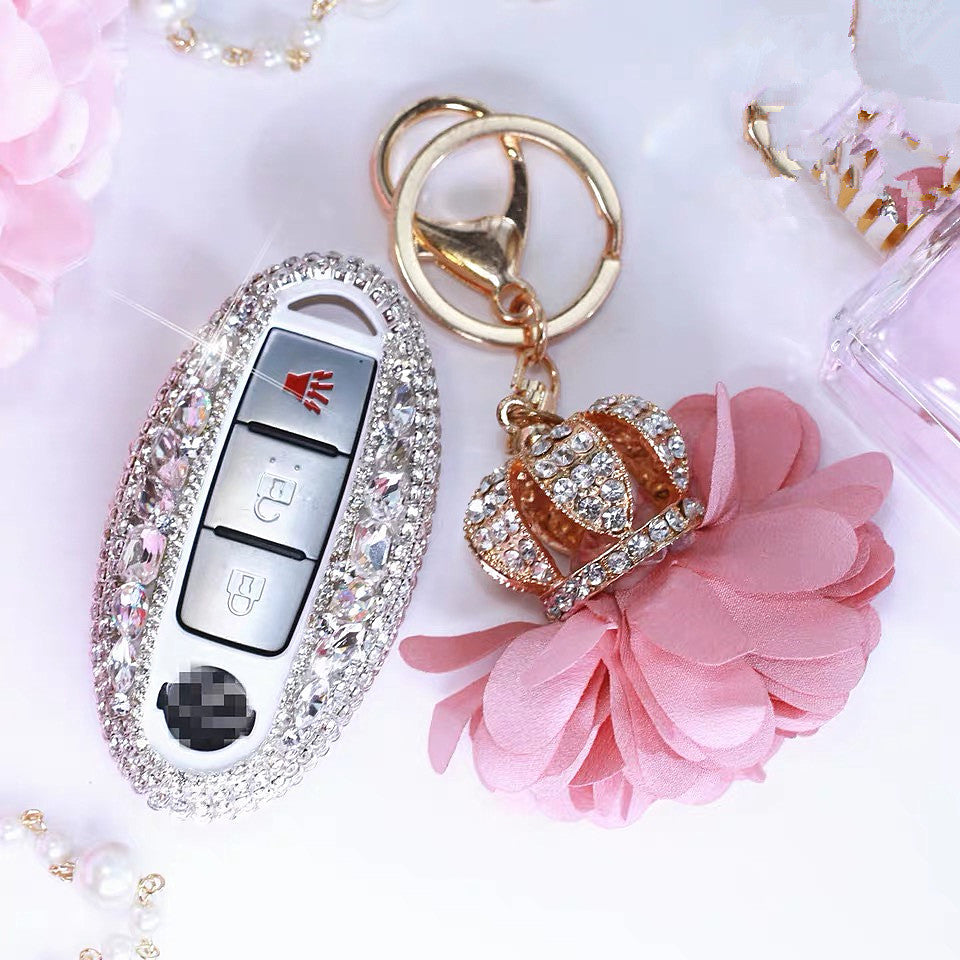 Silver Bling Infiniti/Nissan Three/Four/Five keys Car Key Holder with