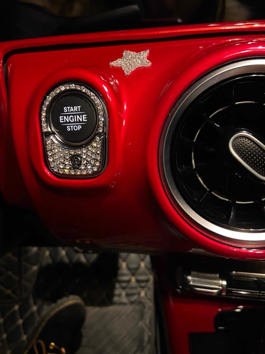 Mercedes Benz A Class Customized Crystal Bling Ring Car Sticker Ring