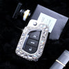 Silver Toyota Bling Car Key FOB case for Camry Highlander Prado RAV4 Reiz Corolla