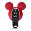 Red Mini Cooper Mouse Ear Shape Key Fob Cover Case Protector with Bow