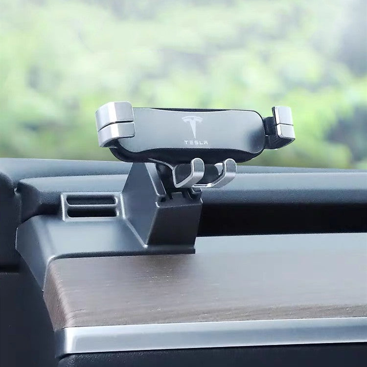 Tesla Model 3 Model Y Customized Dashboard Mounted Cell Phone Stand USB GPS