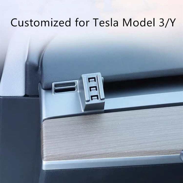 Tesla Model 3 Model Y Customized Dashboard Mounted Cell Phone Stand USB GPS