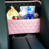 Pink Car Between Seats Handbag Holder with small flower
