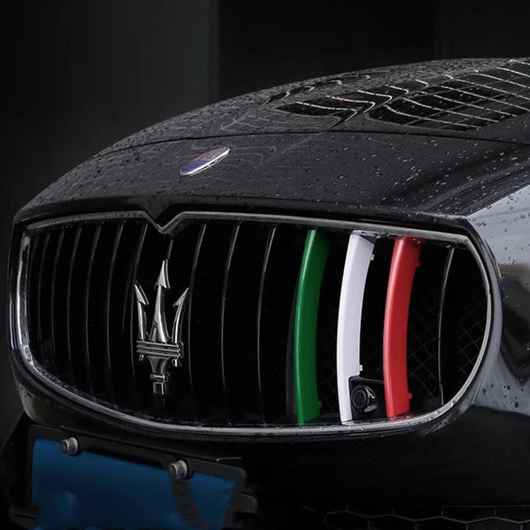 Click-on Maserati Bumper Front Grille Three colors Decor- For Ghibli, Levante and Quattroporte