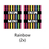 Washing Care Label Hangtag Sticker decal for Mini Cooper -Jack Union Checker Rainbow Bulldog 7 Patterns