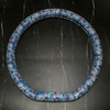 Bling Camo Camoflouge Steering wheel cover -Green, blue and pink
