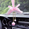 Bling Mirror Charm - Angel Wing and Pink bow Ornaments Pendant