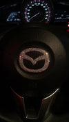 Bling Steering Wheel LOGO Sticker Decal for Mazda