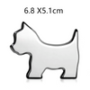 3D Chrome Metal Cat Paw Dog Paw Bear Paw Car Decal Bumper Sticker
