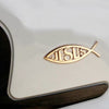 JESUS Fish 3D metal Chrome Emblem Badge Decal Bumper Sticker