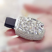 Silver Bling E Class C Class Mercedes Benz Crystal Car Key Holder with Rhinestones
