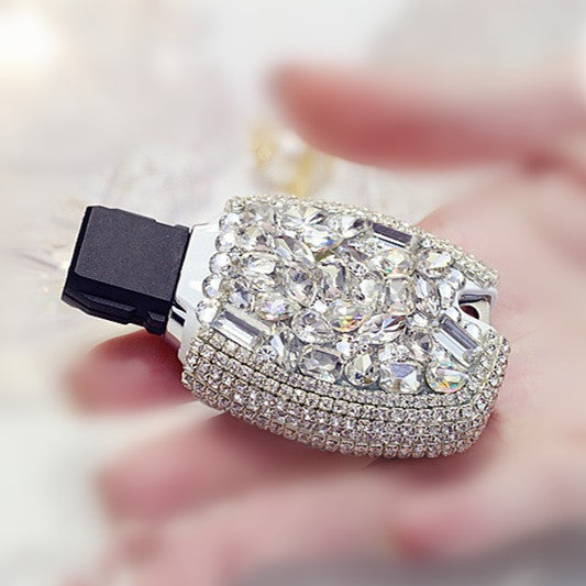 Silver Bling E Class C Class Mercedes Benz Crystal Car Key Holder with Rhinestones