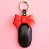 Leather Car Key Holder Cover and Bow for Tesla Model S/X/3
