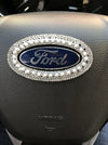 Pink FORD Bling Front or Rear Grille or Steering Wheel Emblem Rhinestone Decal