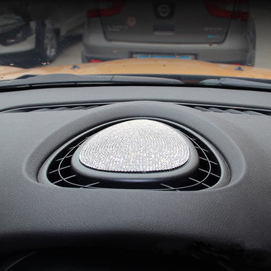 Bling Mini Cooper Dashboard Vent Decoration Rhinestones Sticker Decal