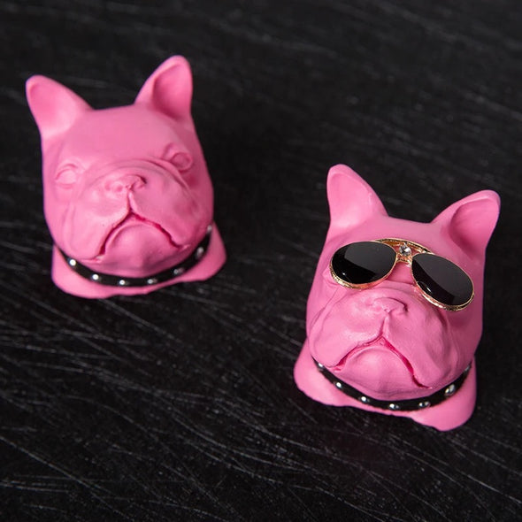 Hot Pink French Bulldog  Frenchie Dog Car Air Vent Bling Decoration with Air Freshener DIY clip Super Cool