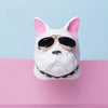 Pink-eared French Bulldog  Frenchie Dog Car Air Vent Bling Decoration with Air Freshener DIY clip Super Cool