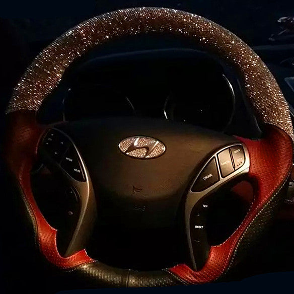Hyundai Bling Steering Wheel LOGO Sticker Decal – Carsoda