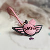 Personalized MINI COOPER Keychain leather Holder Cover charm pendant Ornament 