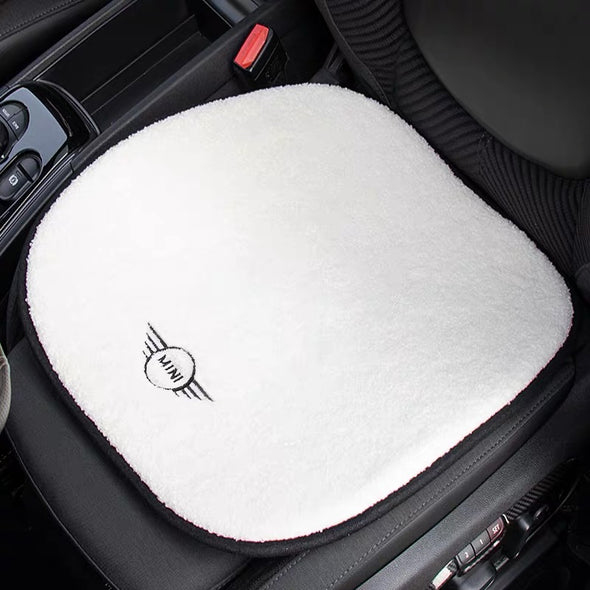 White Sherpa Wool Car Seat Cover Cushion Pad for Mini Cooper Countryman Clubman