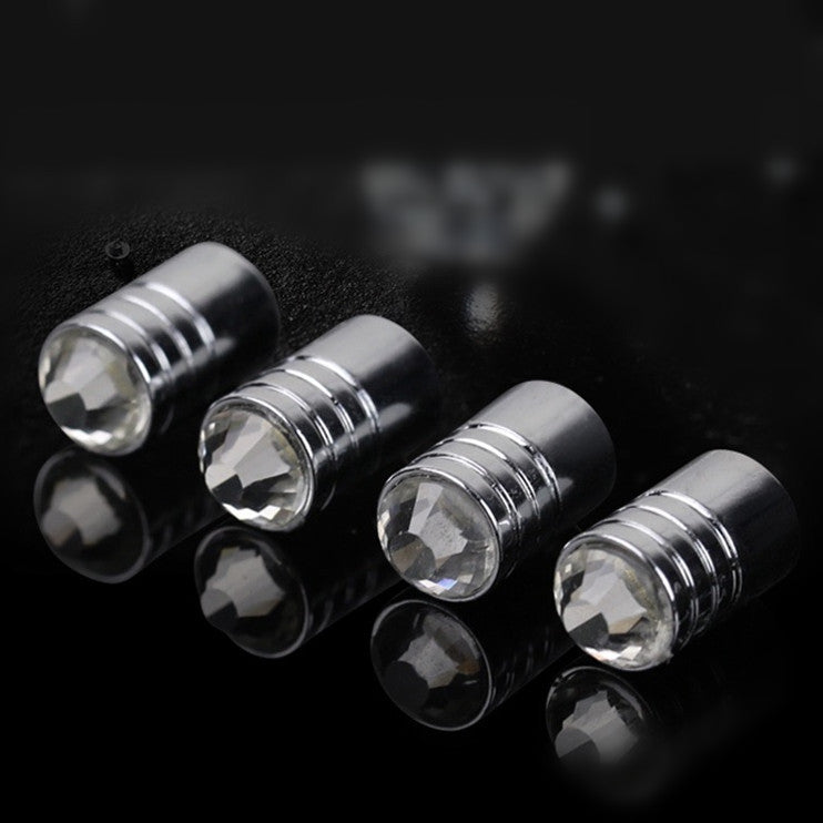 Bling Diamond Car Wheel Air Tyre Valve Dust Caps Covers Set of 4