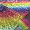 Bling Rhinestones for Car Emblem, LOGO, Dashboard DIY Cheetah Rainbow Fade Mixing Multicolor Camouflage