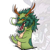 Dragon with Middle Finger Funny Decal Car Rear Trunk Bumper Sticker