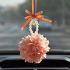 Cute Car Charm - Blossoming Flower for Rearview Mirror Pendant