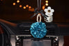 Cute Car Charm - Blossoming Flower for Rearview Mirror Pendant