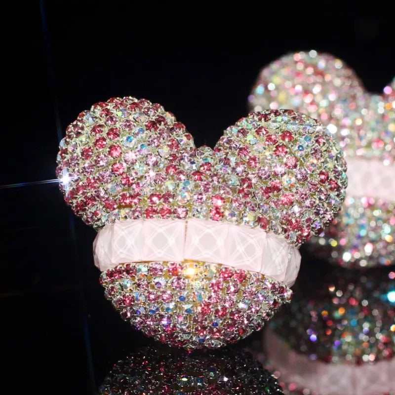 Bling Mouse Ear Shaped Car Air Vent Bling Decoration with Freshener