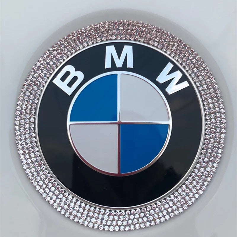 Bling BMW LOGO Front or Rear Grille Emblem Ring Decal Rhinestone Cryst –  Carsoda