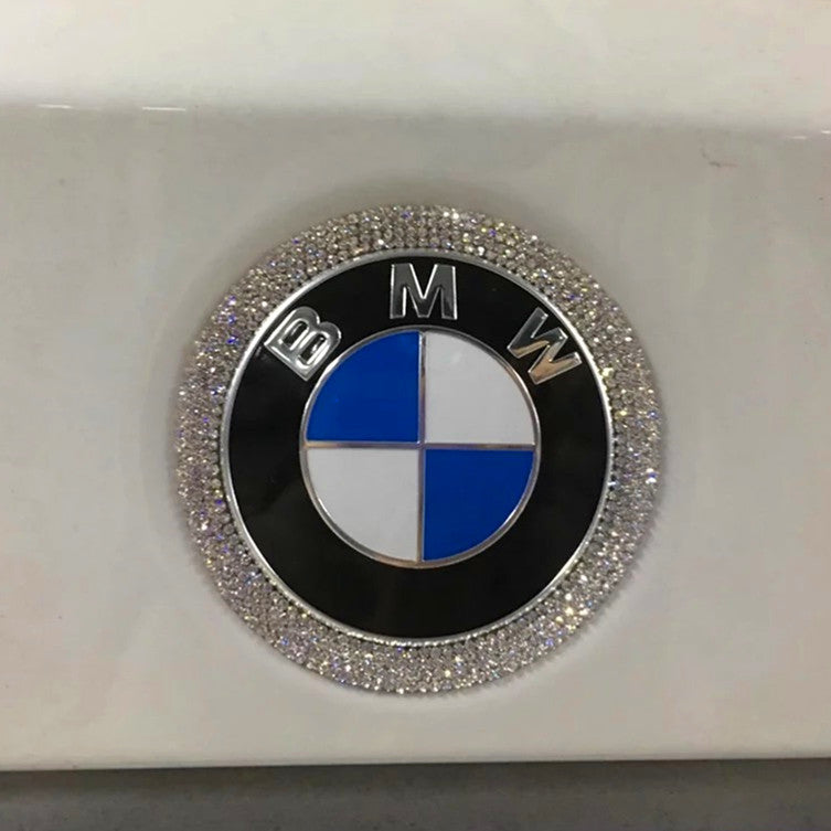 Bling BMW LOGO Front or Rear Grille Emblem Ring Decal Rhinestone Cryst –  Carsoda