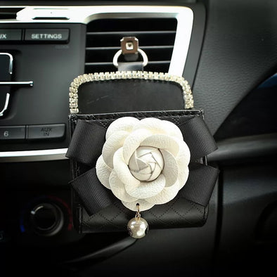 Car Cell Phone Holder - Bling with Camellia