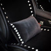 Black Decorative Velvet Pillows with Bling Rhinestones for Cars
