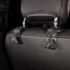 Black bedazzled Bling Car Accessories -Neck Pillow Visor Organizor Center console Seat belt Gear shift braker cover Steering Wheel cover