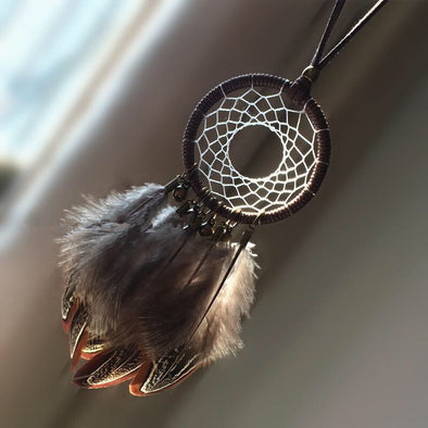 Bohemian Dream Catcher with Feathers Car Mirror Charm Ornaments